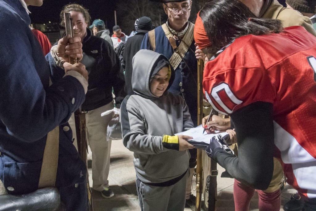 Boston Renegades play their first game against the Central Maryland Seahawks at Dilboy Stadium, April 19, 2015. (Wicked Local Staff Photo/ Sam Goresh)