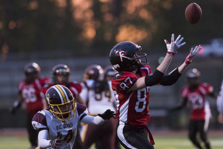 Emily Beinecke makes a catch.