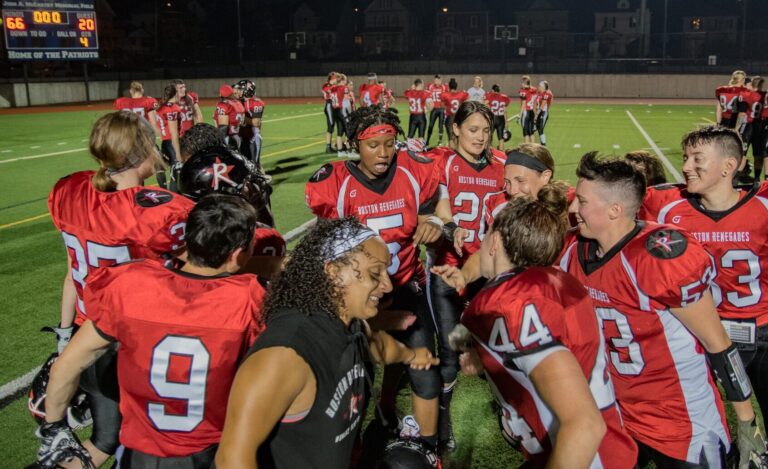 Boston Renegades celebrate a victory