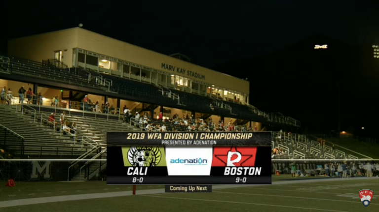 2019 WFA National Championship screenshot