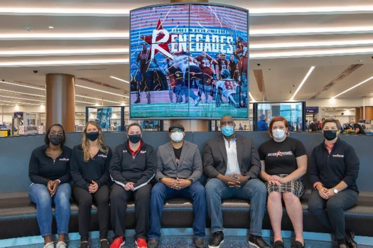 Hub of Sports exhibit at Boston Logan Airport