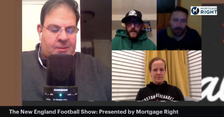 Screenshot from New England Football Show video podcast