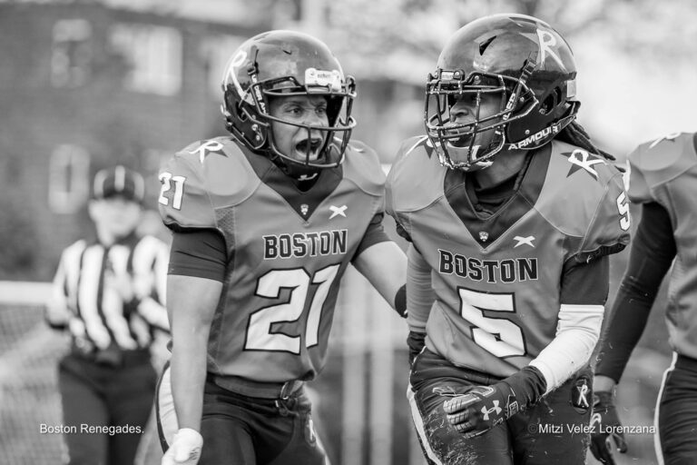 Chanté Bonds and Tee Creech of the Boston Renegades